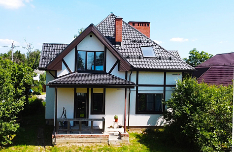 Купить Металлочерепица Гранд Лайн / Grand Line, Kvinta plus, PE 0,45 цвет RAL3005 красное вино - изображение 6